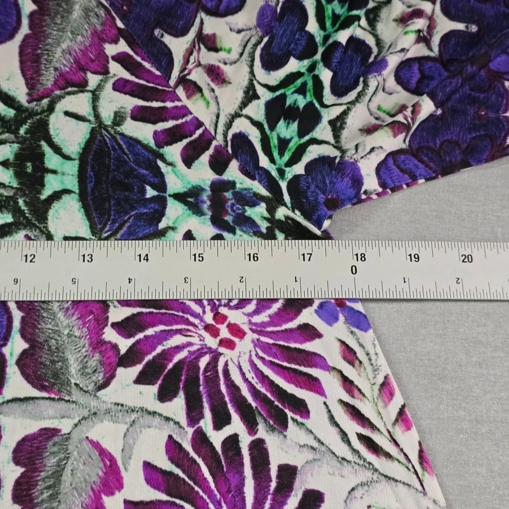 Free People Floral Midi Dress Womens S Purple‎ Kaleidoscopic Boho Keyhole Back